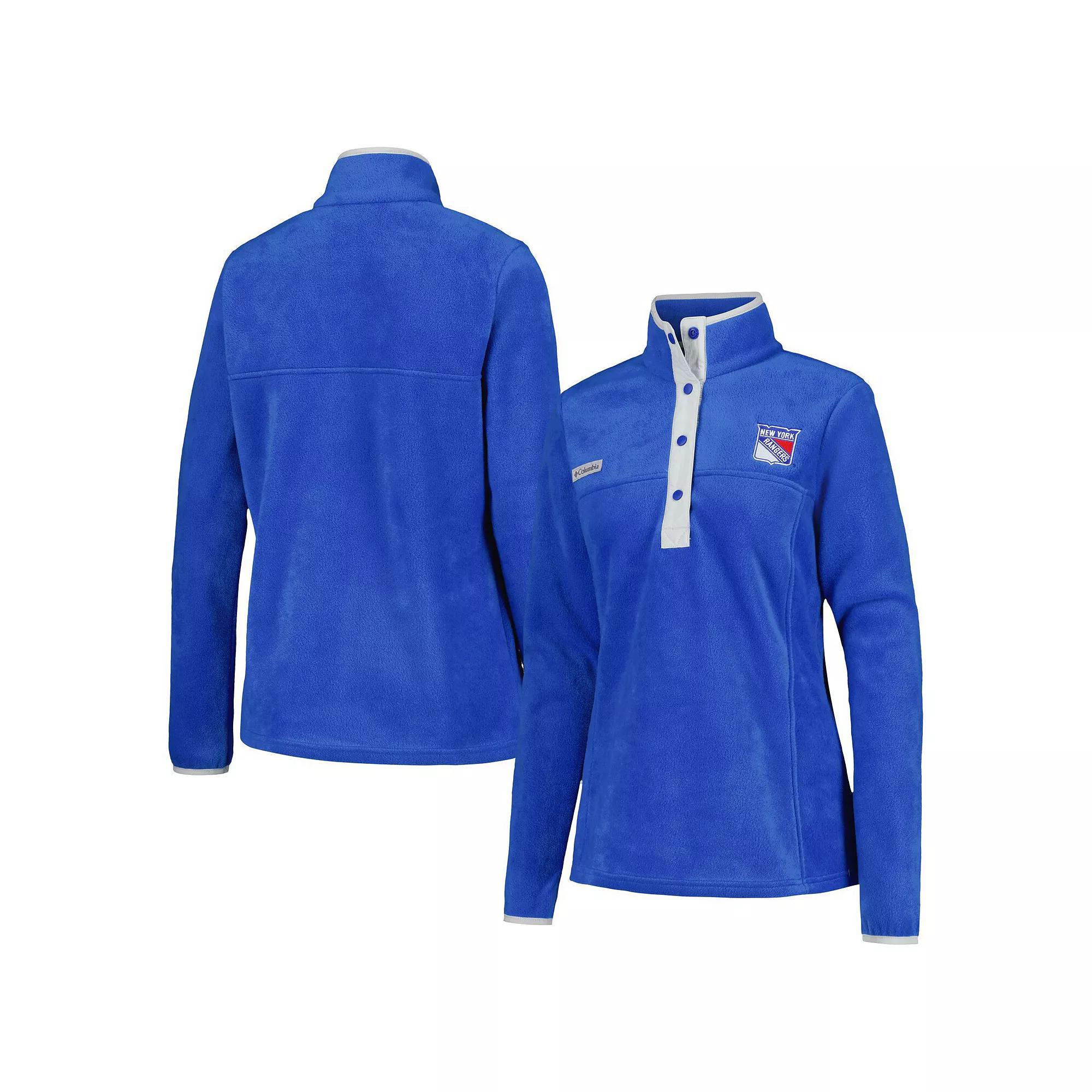 Women's Columbia Blue New York Rangers Benton Springs Half-Snap Jacket, Size: Small, Ran Blue Product Image