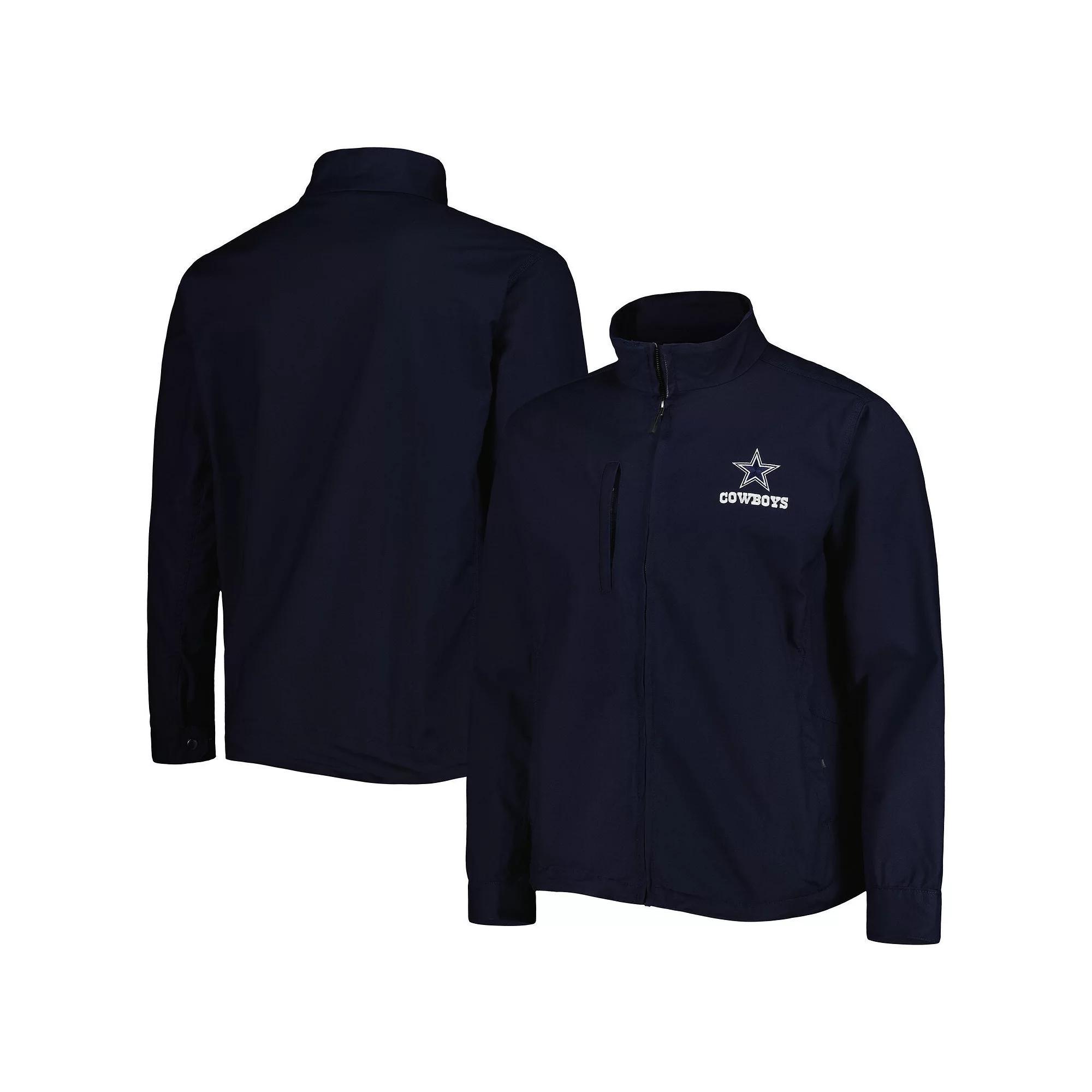 Men's Dunbrooke Navy Dallas Cowboys Journey Workwear Tri-Blend Full-Zip Jacket, Size: 2XL, Blue Product Image