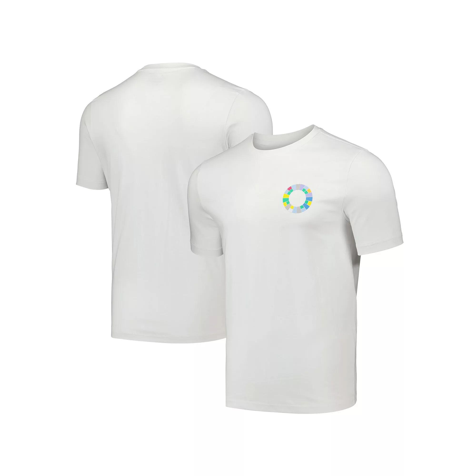 Men's adidas White Peter Saville x Manchester United T-Shirt, Size: XL, Man White Product Image