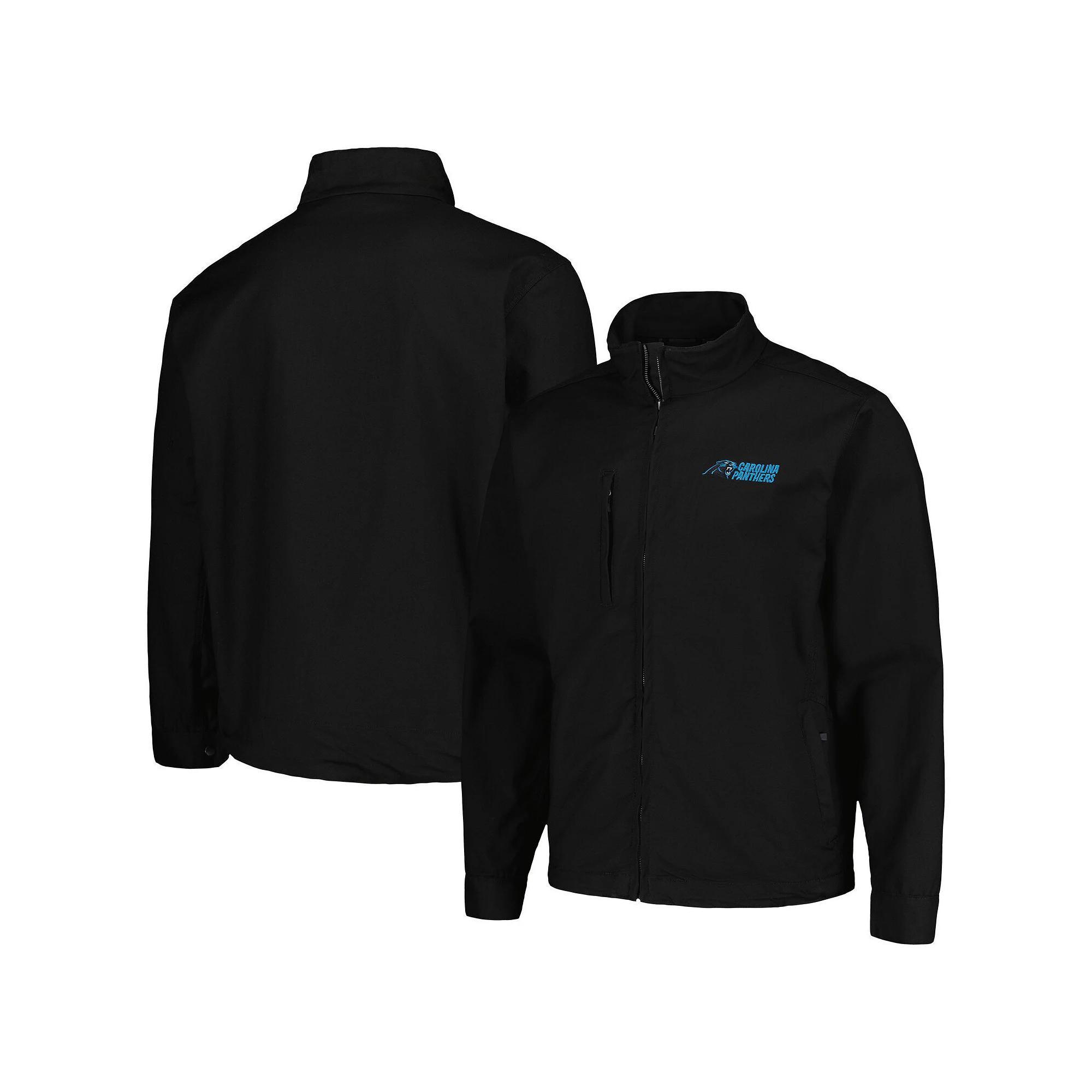 Men's Dunbrooke Black Carolina Panthers Journey Workwear Tri-Blend Full-Zip Jacket, Size: 4XL Product Image
