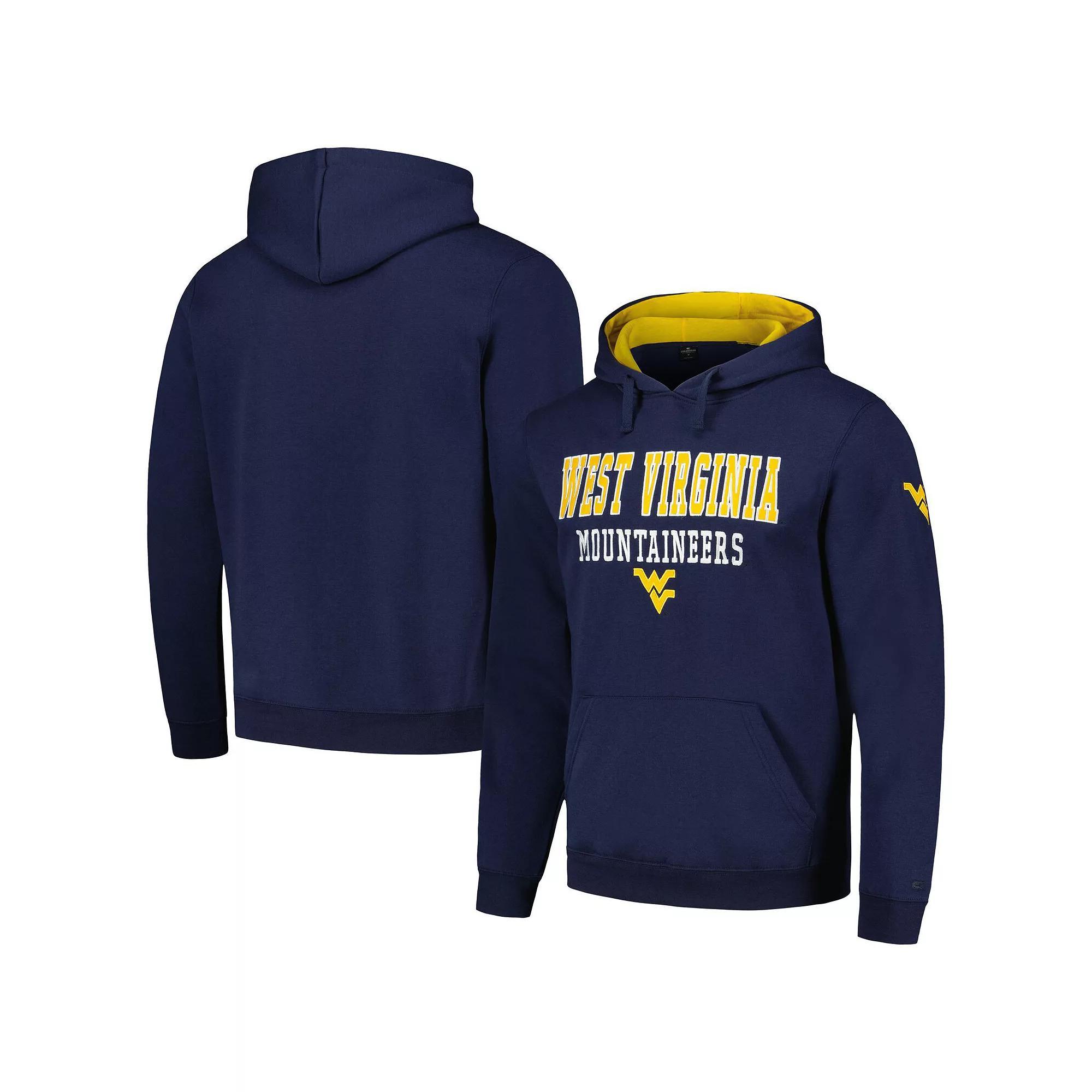 Men's Colosseum Navy West Virginia Mountaineers Sunrise Pullover Hoodie, Size: 3XL, Blue Product Image