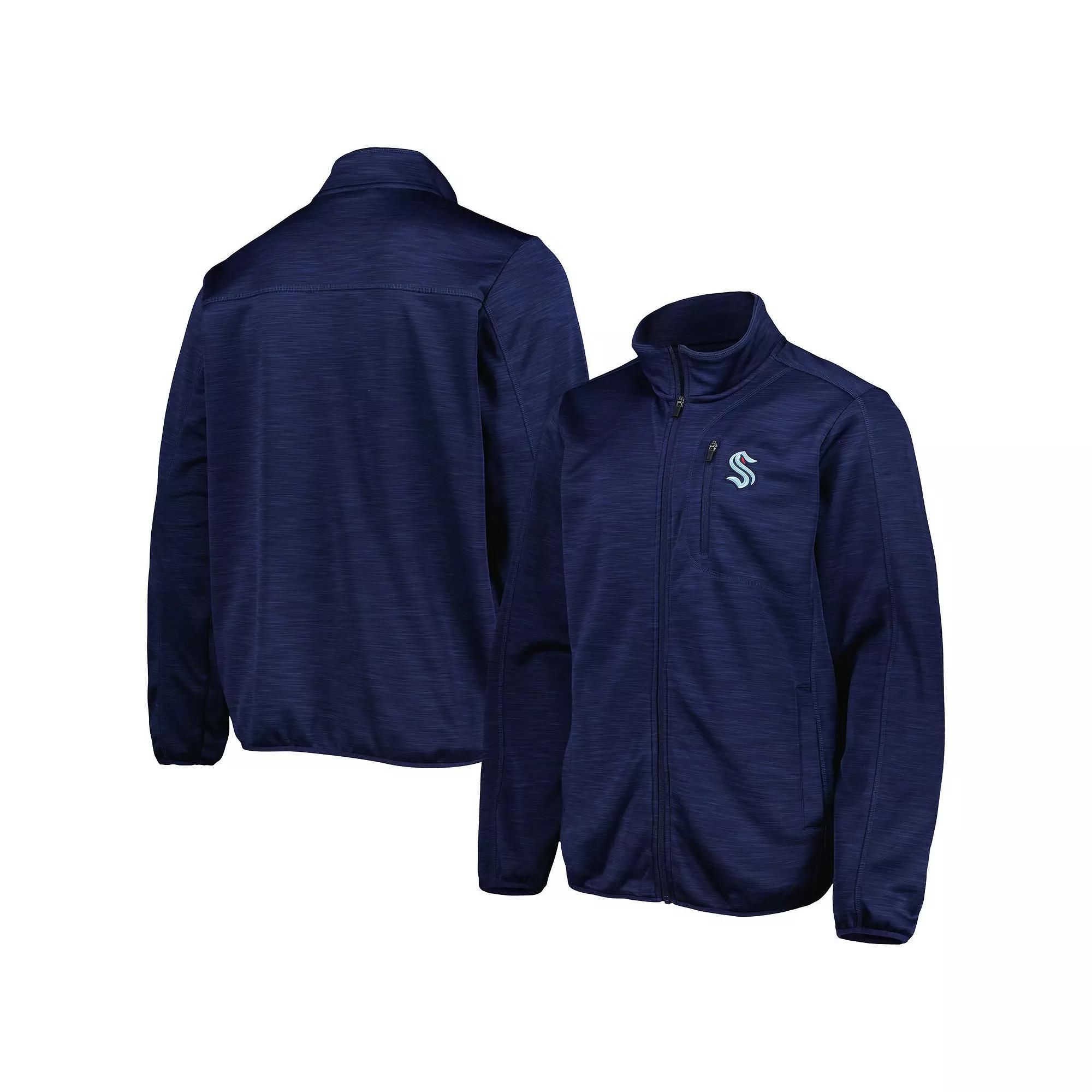 Men's G-III Sports by Carl Banks Deep Sea Blue Seattle Kraken Closer Transitional Full-Zip Jacket, Size: Small, Krk Blue Product Image