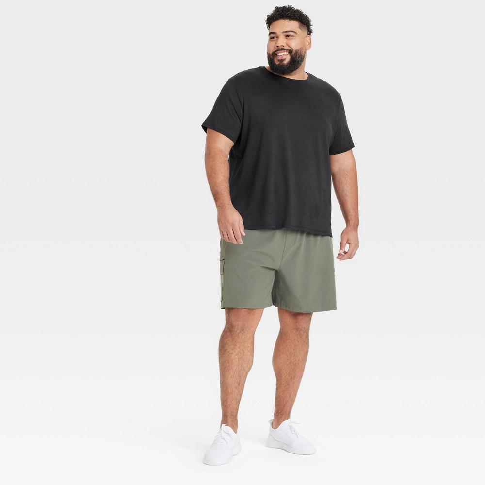 Men's Short Sleeve Performance T-Shirt - All In Motion™ Black XL: Moisture Wicking, Quick Dry, Jersey Product Image
