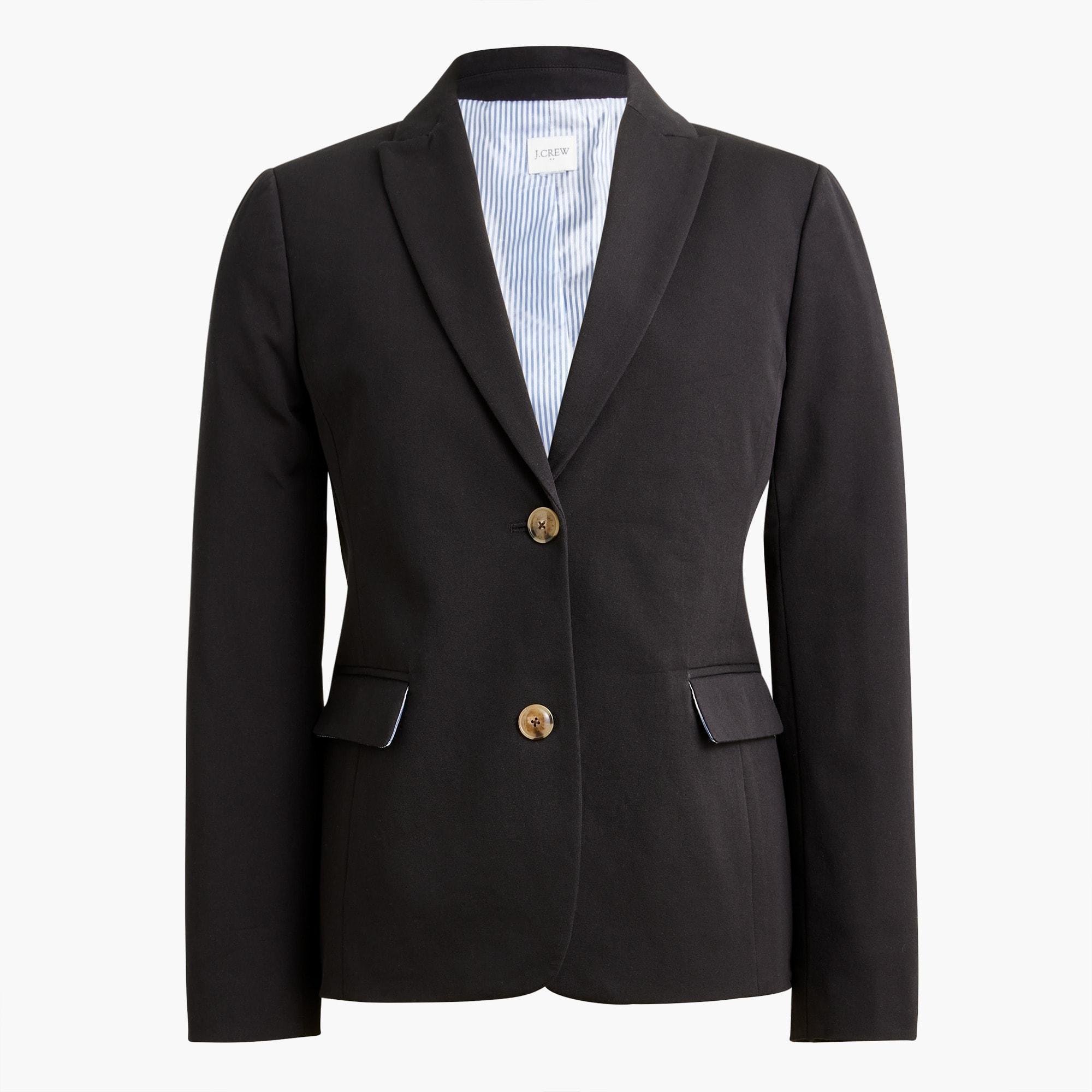 Cotton-blend two-button blazer Product Image