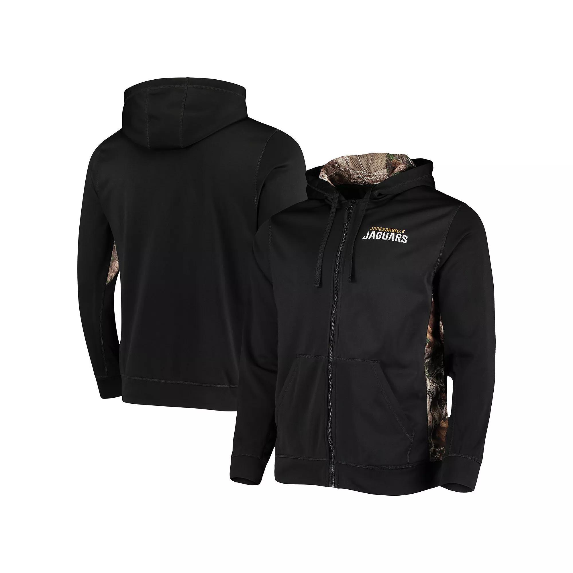 Men's Dunbrooke Black/Realtree Camo Jacksonville Jaguars Decoy Tech Fleece Full-Zip Hoodie, Size: 5XL Product Image