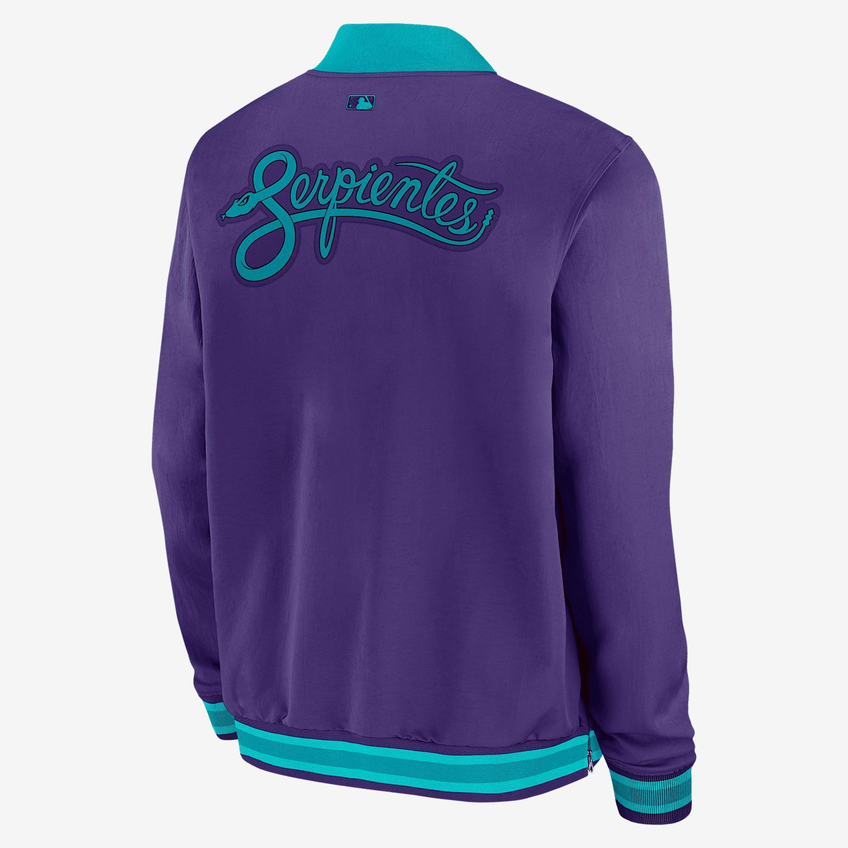 Arizona Diamondbacks Authentic Collection City Connect Nike Men's MLB Full-Zip Bomber Jacket Product Image