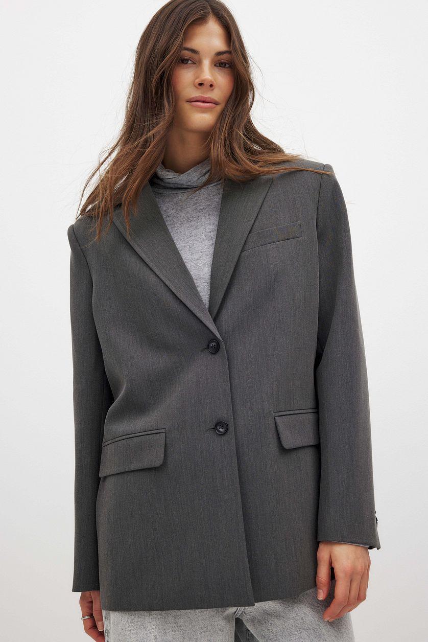 Oversized Open Back Blazer Product Image