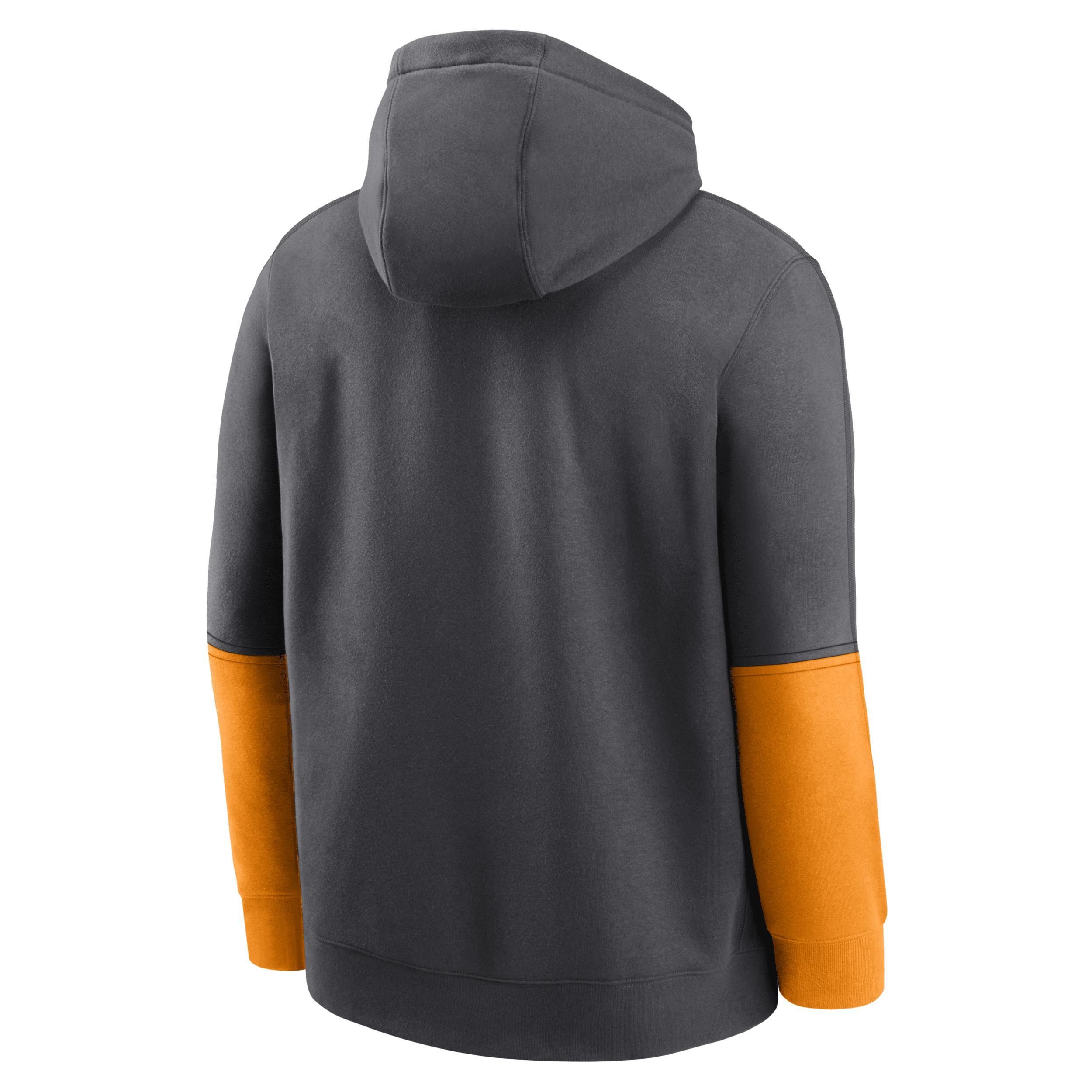 Mens Nike Anthracite/Tennessee Orange Tennessee Volunteers Sideline Club Pullover Hoodie Product Image