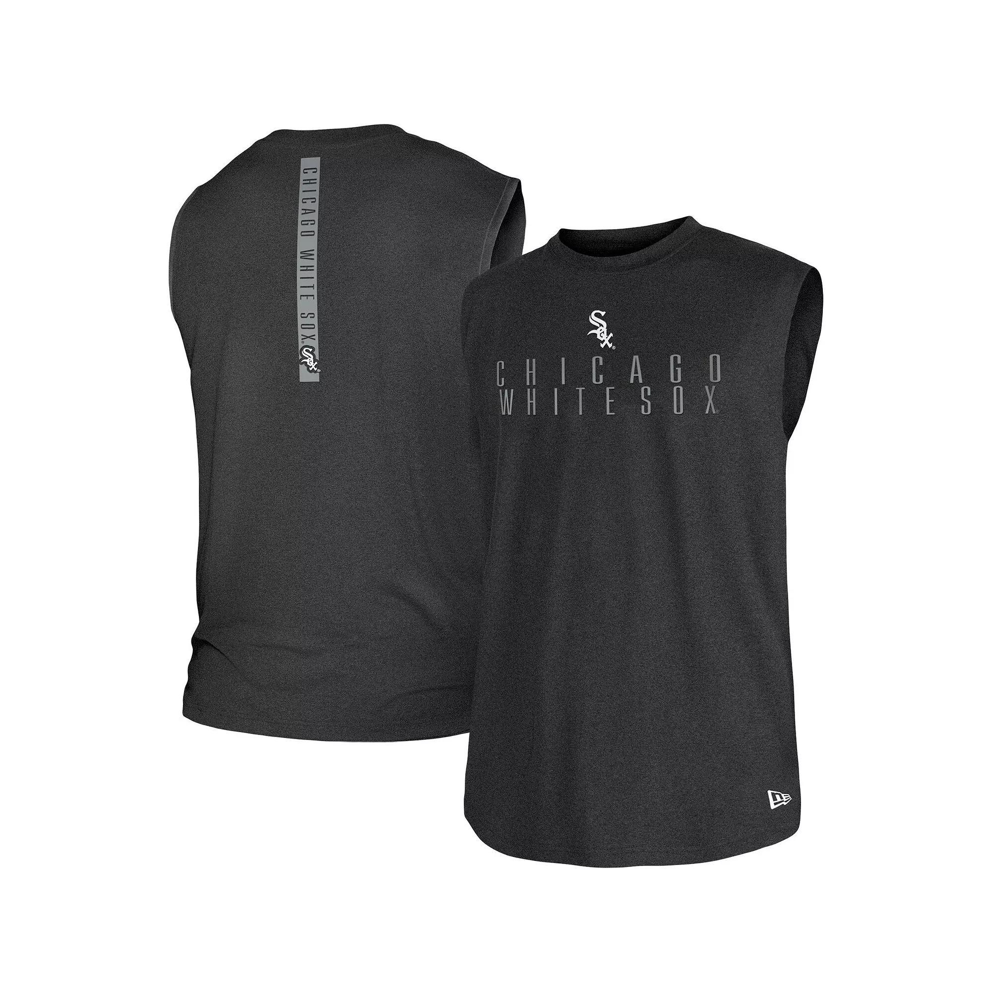 Men's New Era Black Chicago White Sox Team Muscle Tank Top, Size: Medium Product Image