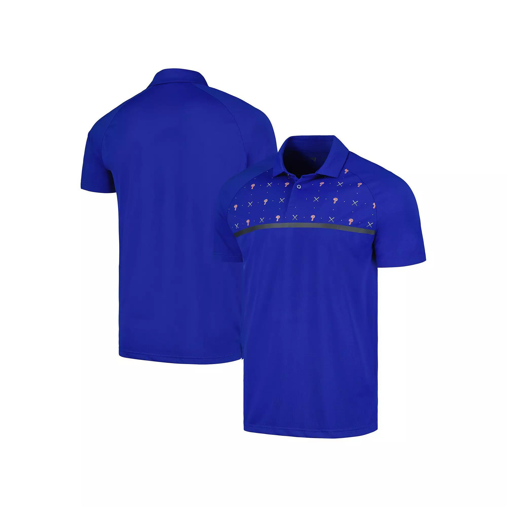 Men's Levelwear Royal Philadelphia Phillies Sector Batter Up Raglan Polo, Size: Large, Blue Product Image