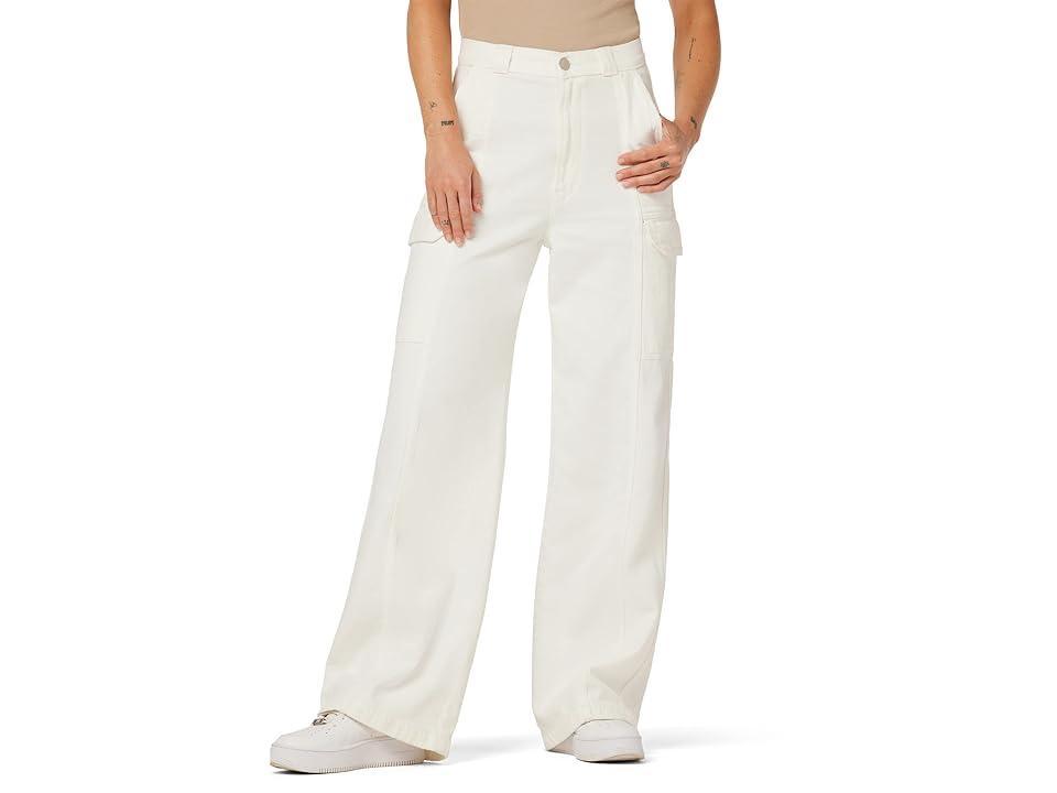 Womens High-Rise Wide-Leg Cargo Pants Product Image