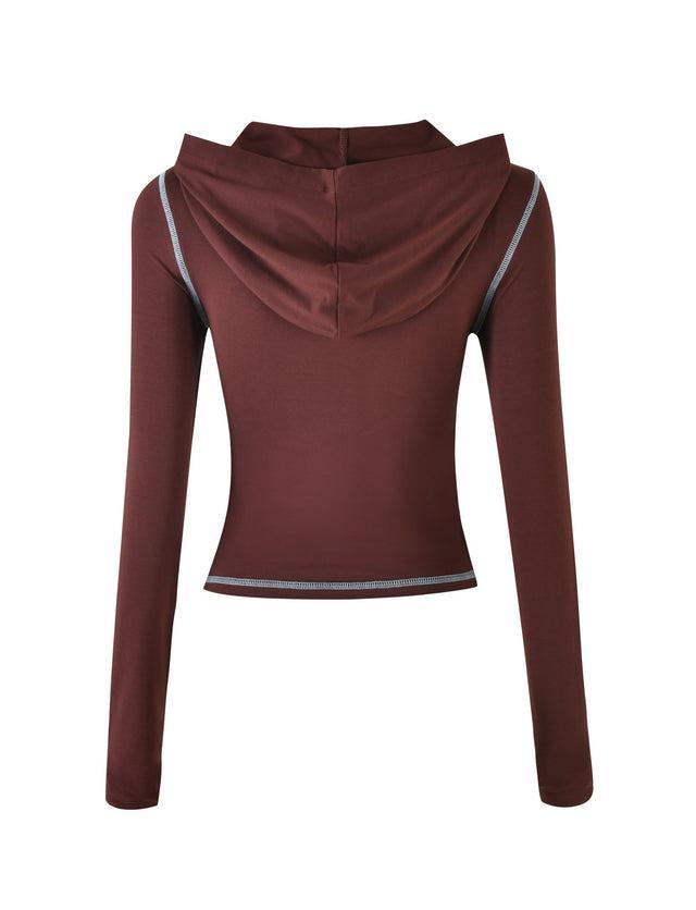 BLARE HOODIE - BROWN Product Image