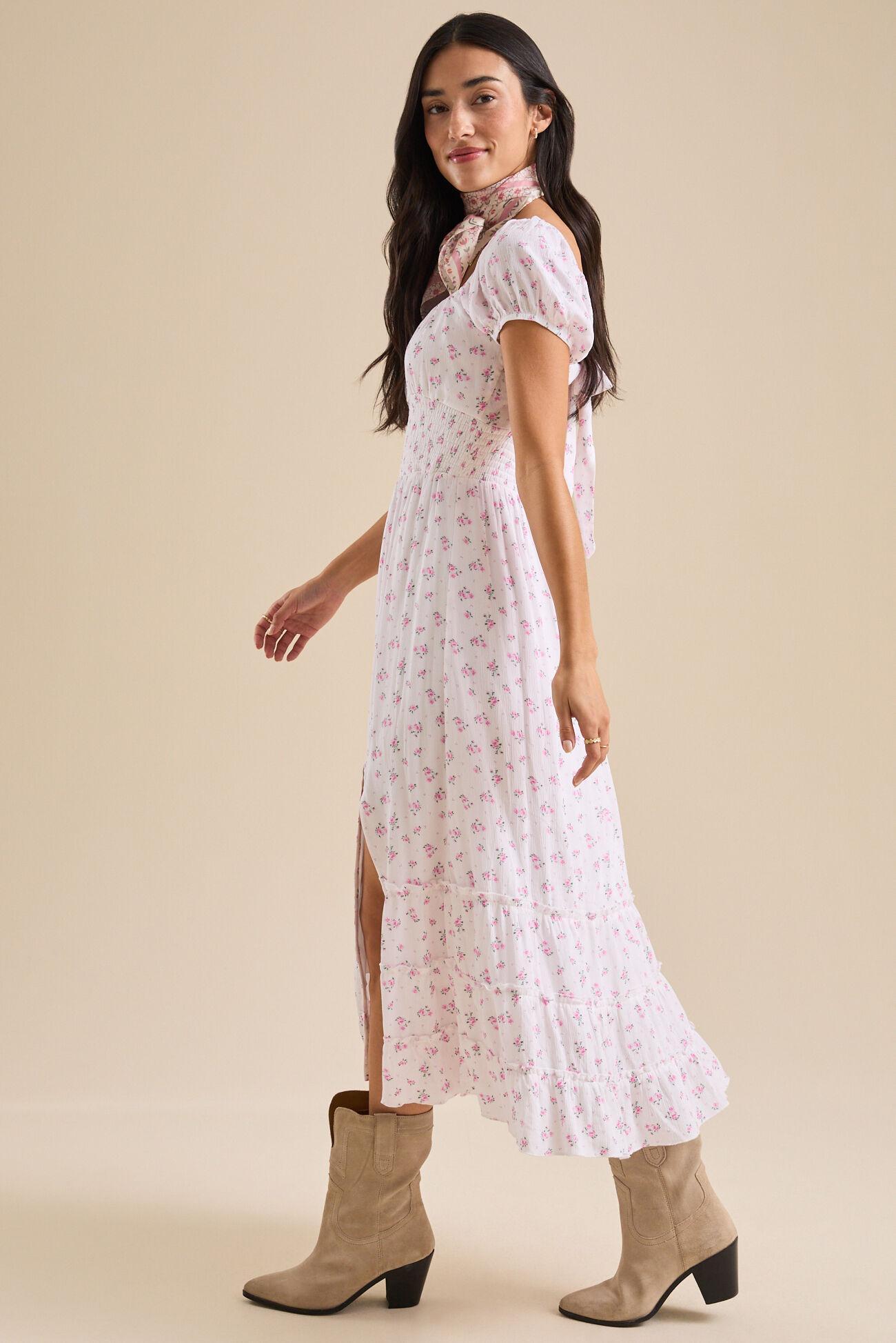 Teagan Floral Midi Dress Product Image