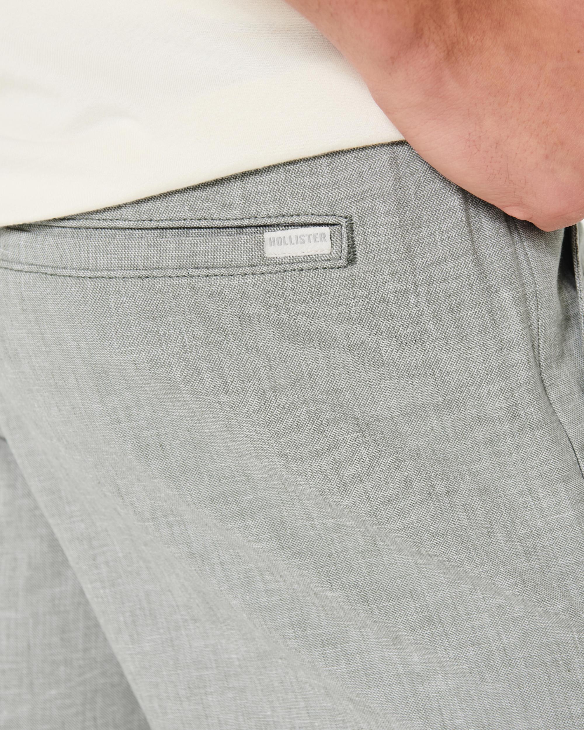 Linen-Blend Jogger Shorts 7" Product Image