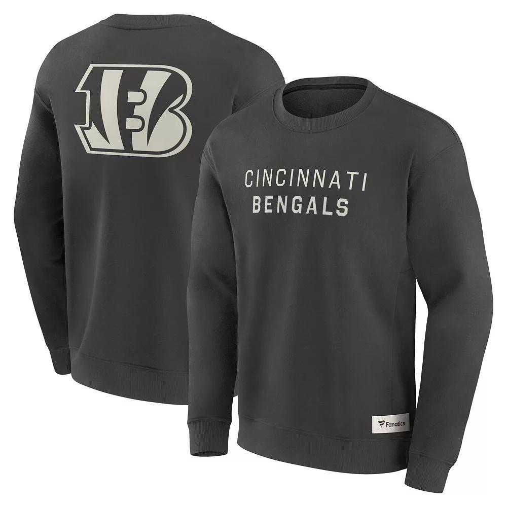 Men's Fanatics Charcoal Cincinnati Bengals Elements Future Ground Lettering Pullover Sweatshirt, Size: Medium Product Image
