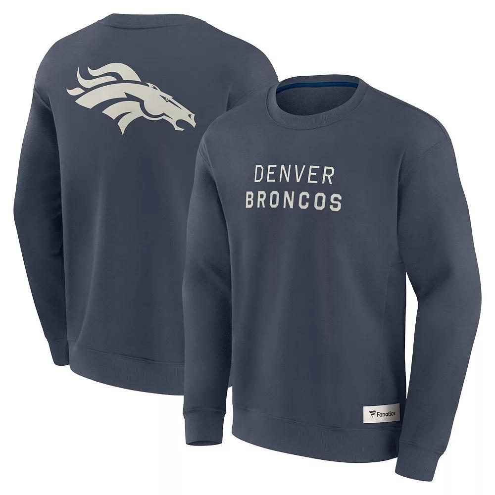 Men's Fanatics Navy Denver Broncos Elements Future Ground Lettering Pullover Sweatshirt, Size: 3XL, Blue Product Image