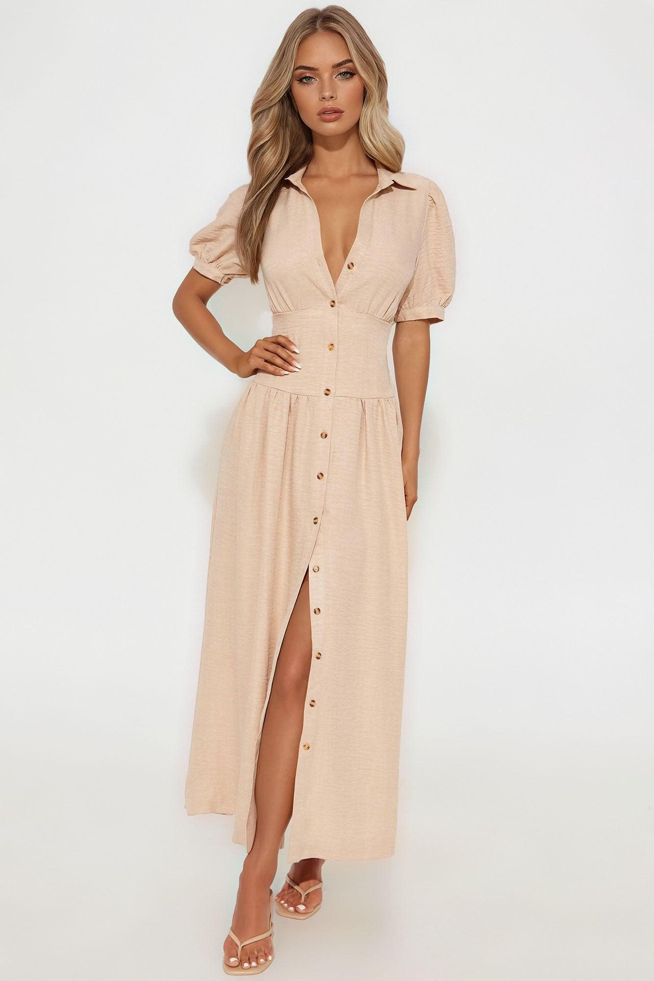 Tamara Airflow Maxi Dress - Sand Product Image