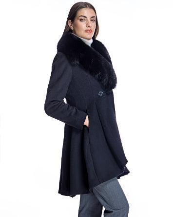 Woolblend Fit and Flare Coat Product Image