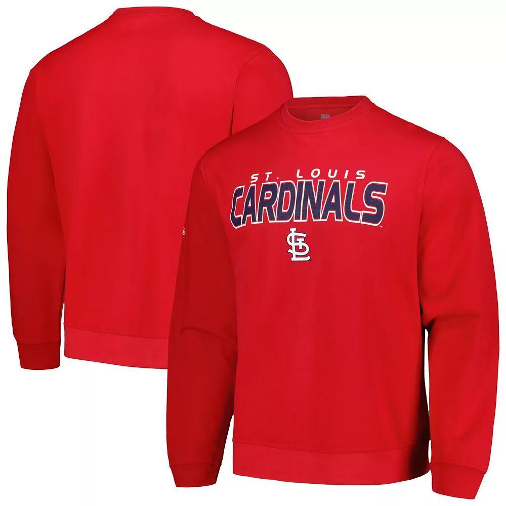 Men's Stitches  Red St. Louis Cardinals Pullover Sweatshirt, Size: Small Product Image