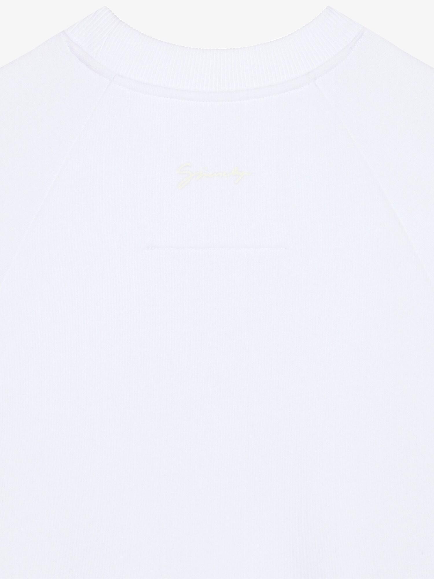 Slim fit sweatshirt in fleece with 4G leopard print Product Image