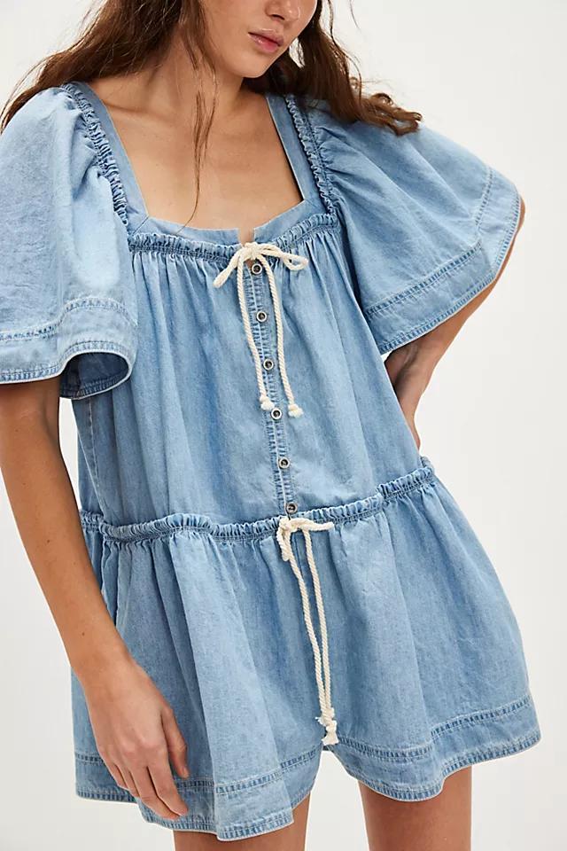 County Line Denim Romper Product Image
