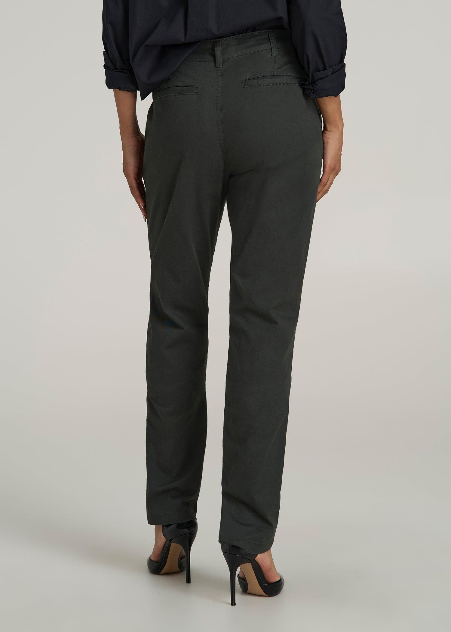 High Rise Tapered Chino Pants for Tall Women in Pine Grove Product Image