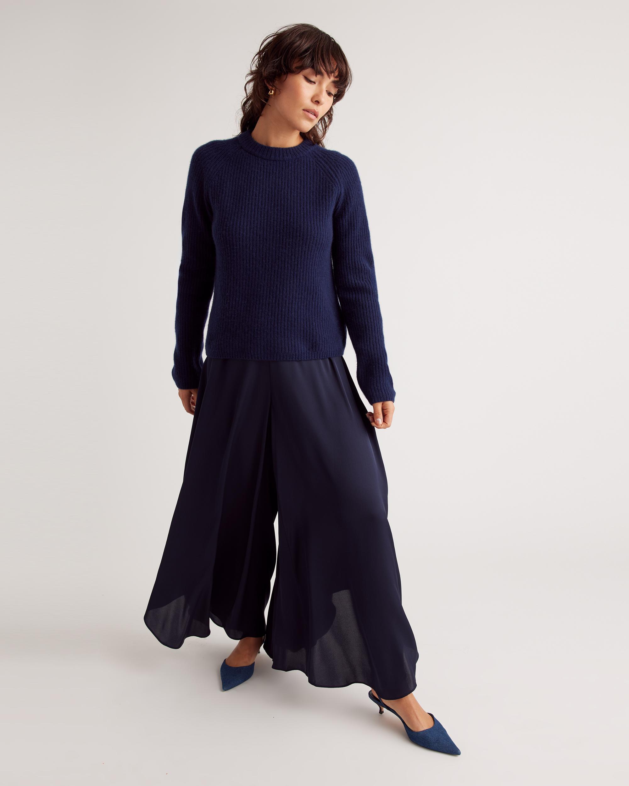 Quince | Women's Washable Stretch Silk Palazzo Pants Mulberry Silk Product Image