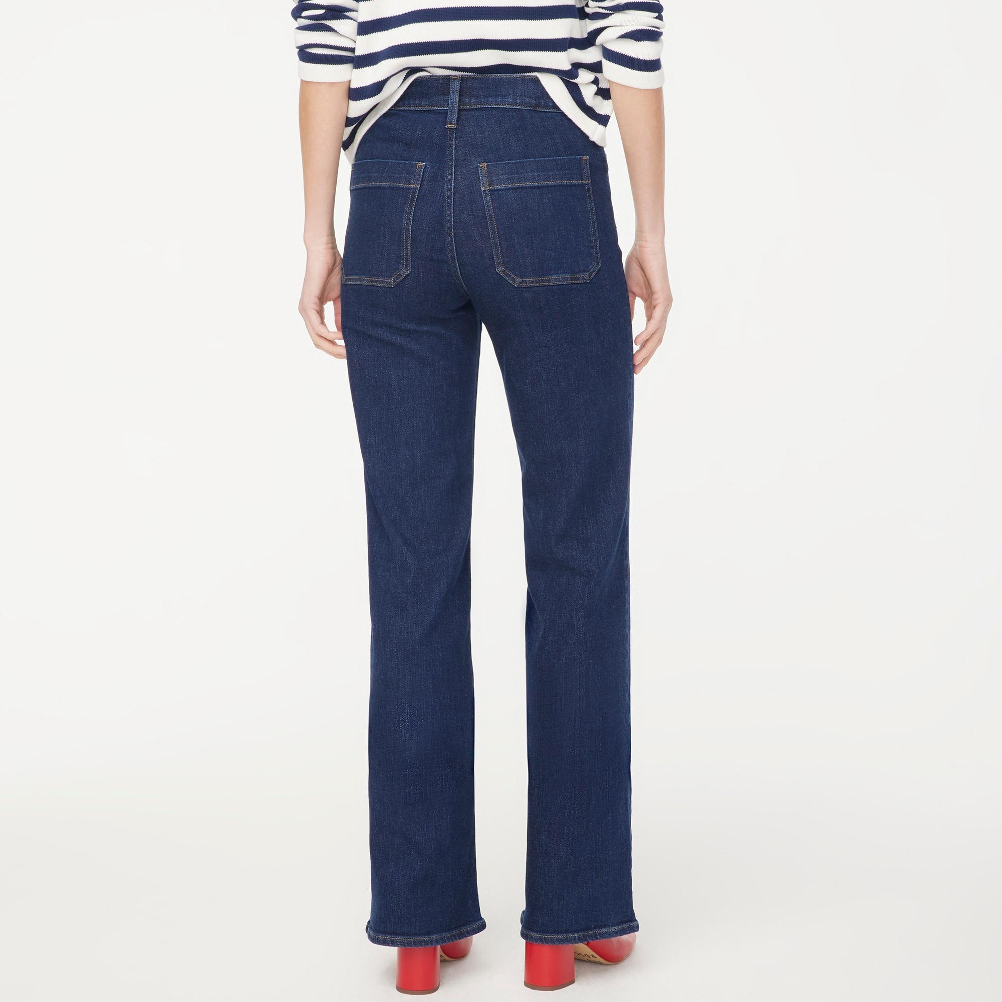 Slim wide-leg sailor jean in all-day stretch Product Image