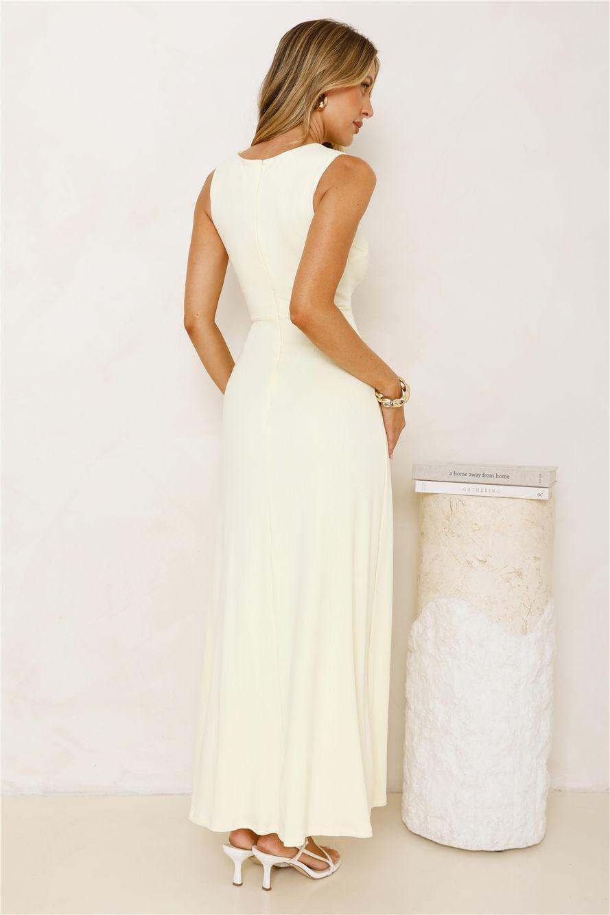 Morning Dew Maxi Dress Yellow Product Image