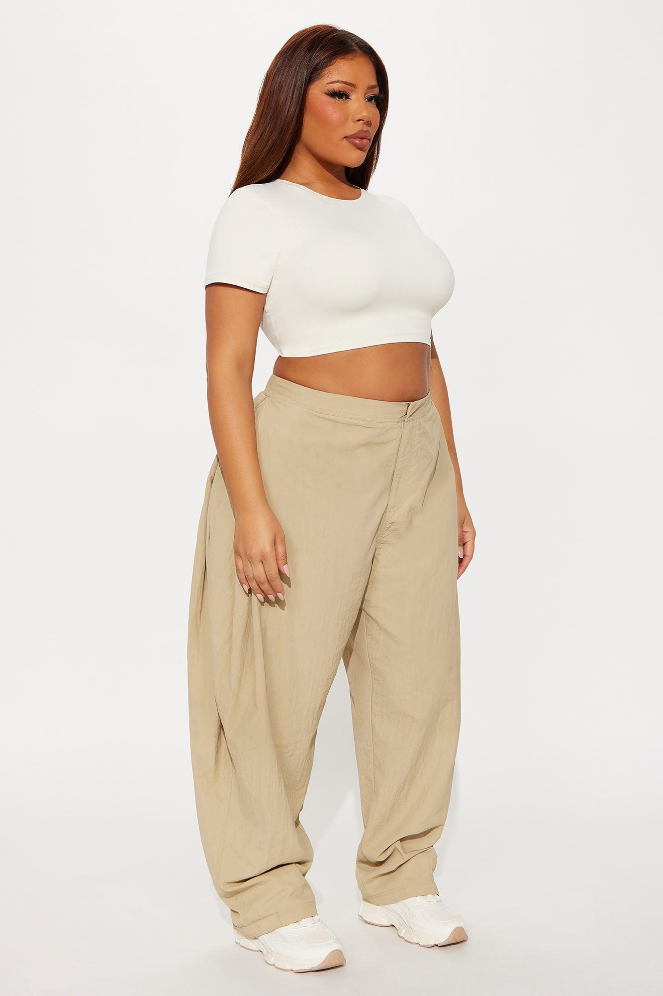 Second Skin Double Lined Super Cropped Tee - Bone Female Product Image