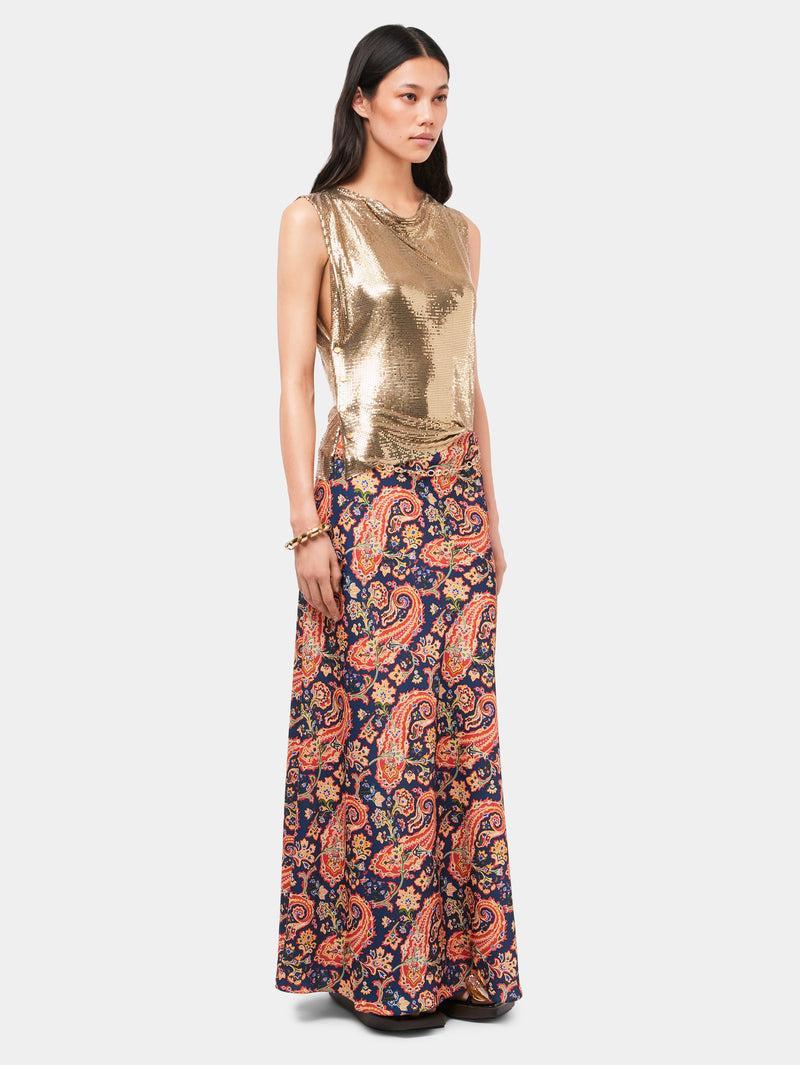 Gold chainmail Top Product Image