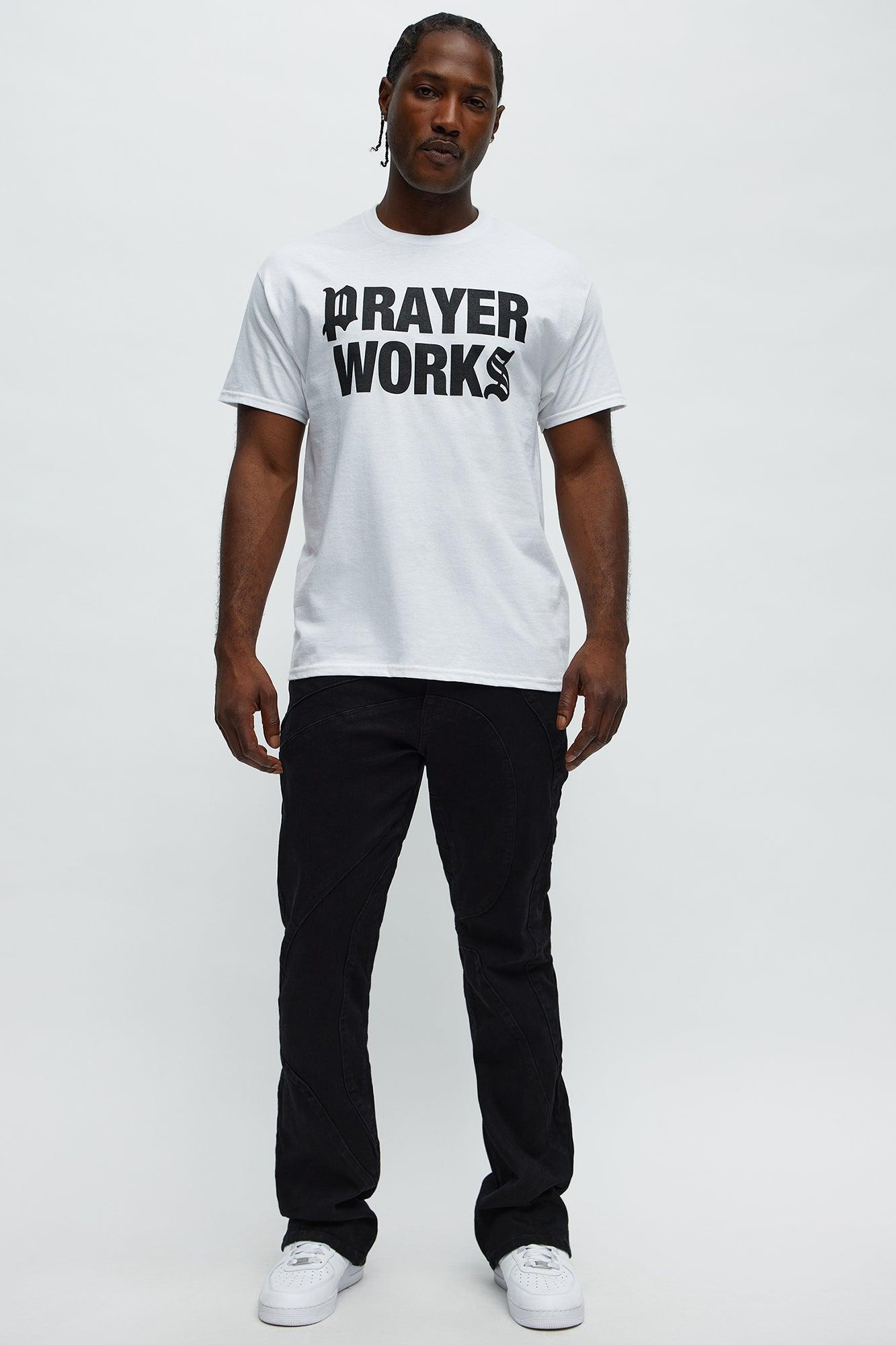 Prayers Work Short Sleeve Tee - White Product Image