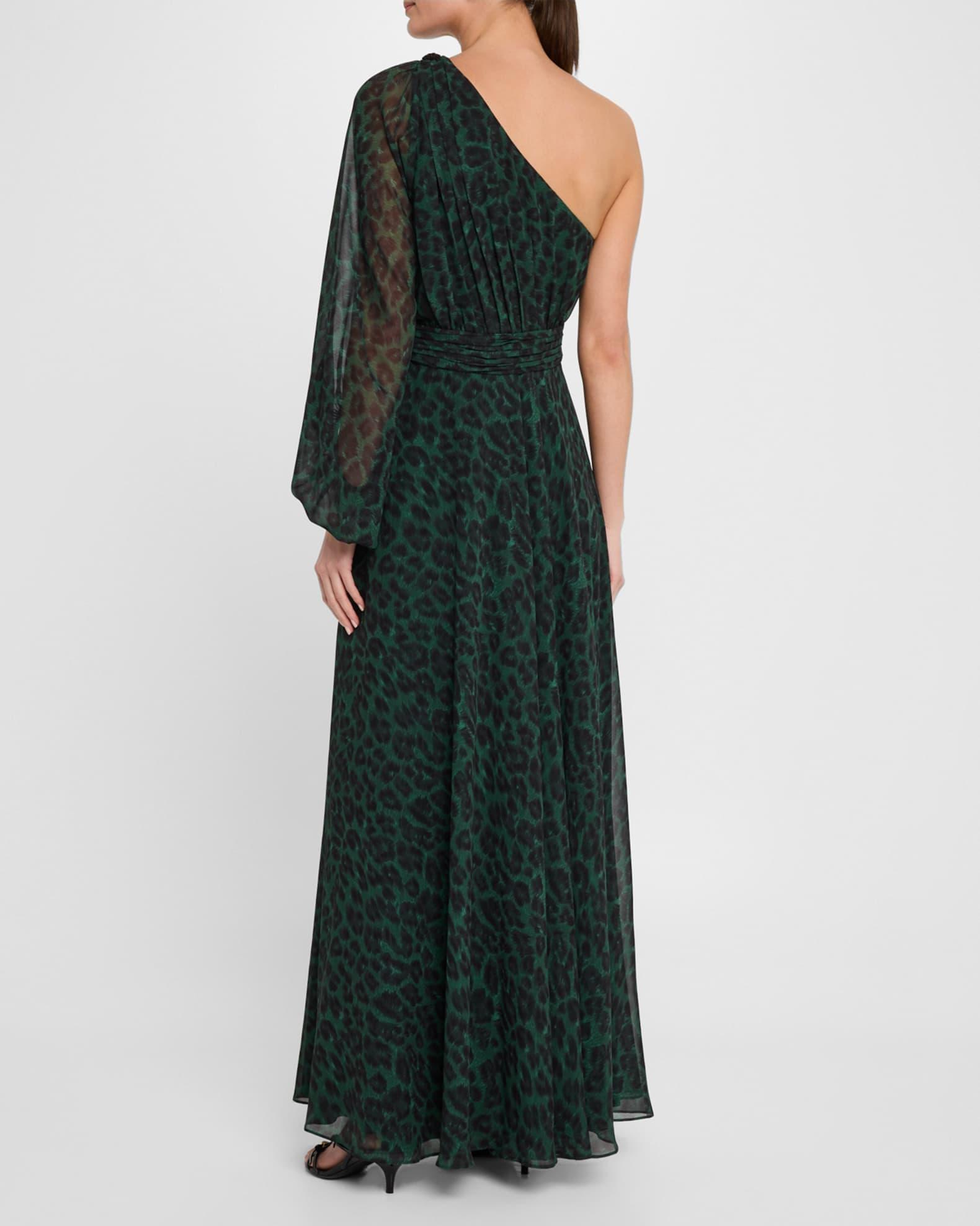 Makayla One-Shoulder Broach Embellished Gown Product Image