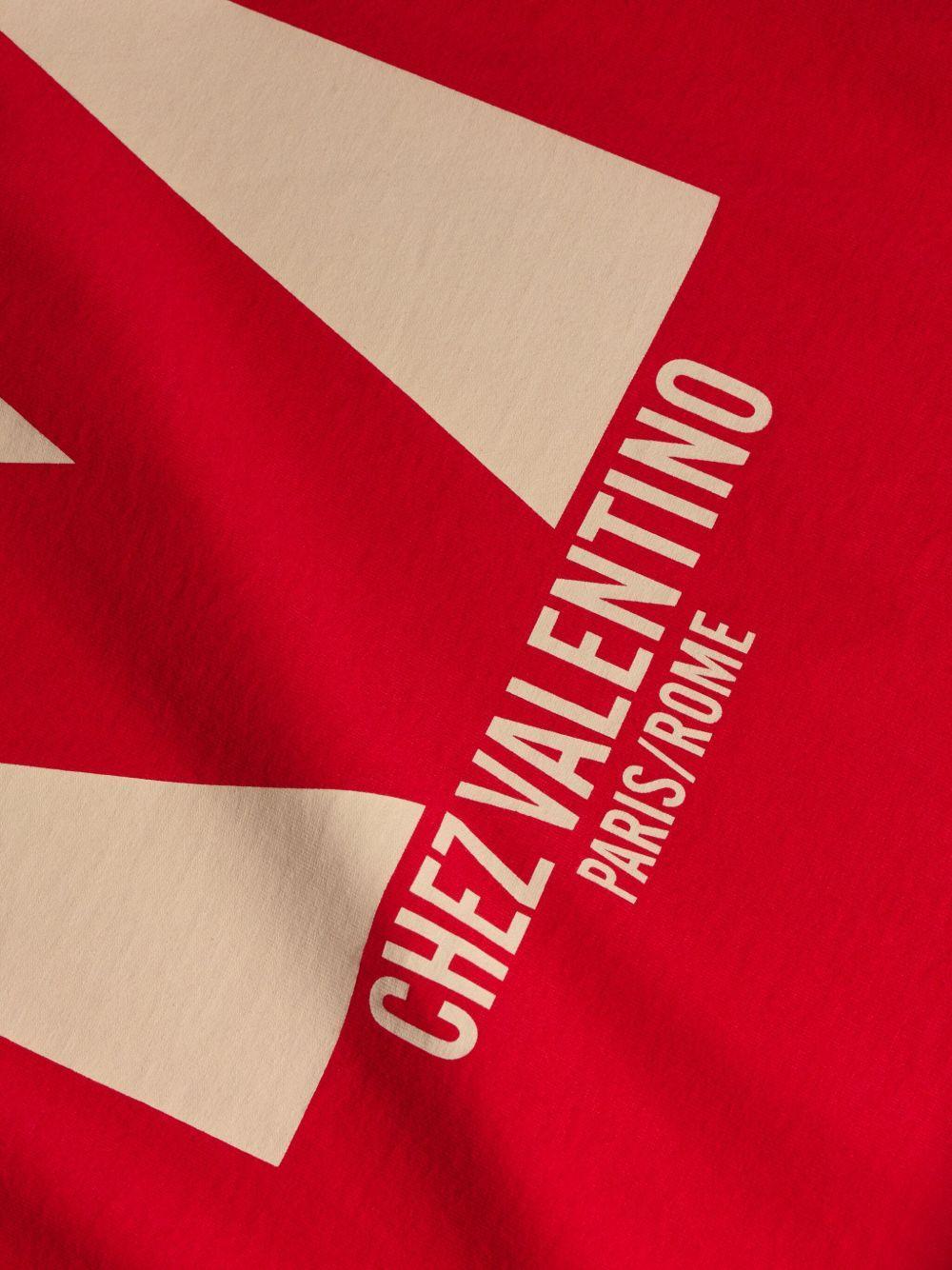 VALENTINO T-shirt Logo In Red Product Image