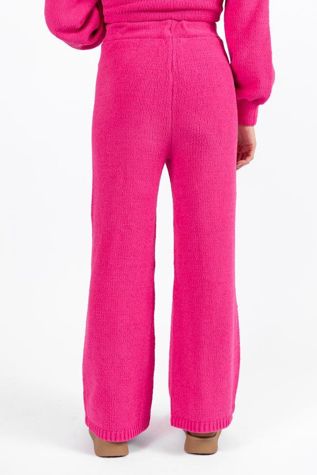 Cozy For Keeps Hot Pink Lounge Pants FINAL SALE Product Image
