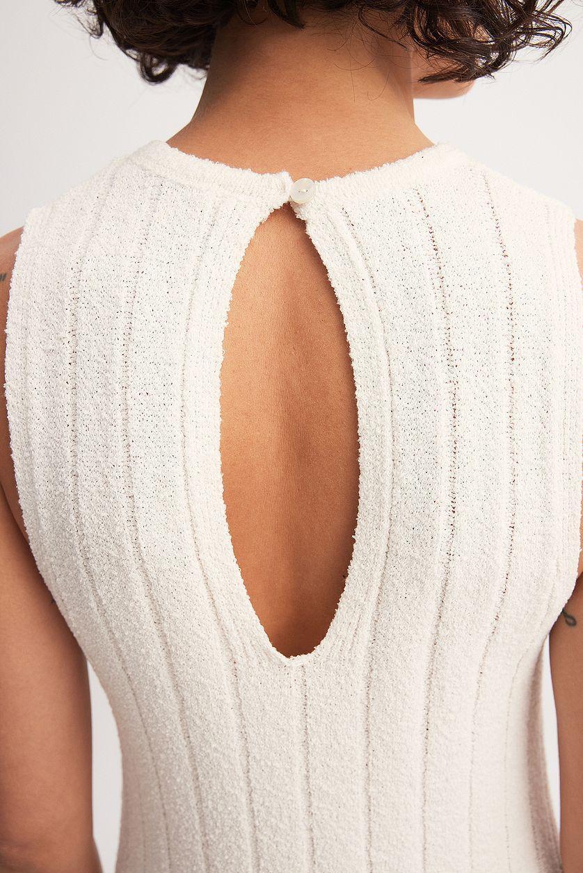 Wide Ribbed Knitted Maxi Dress Product Image