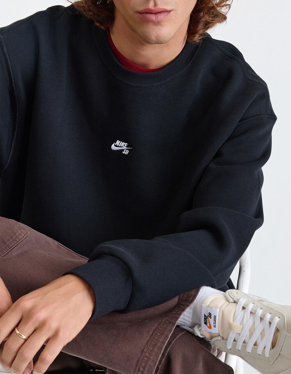 NIKE SB Logo Mens Crewneck Sweatshirt - BLACK Product Image