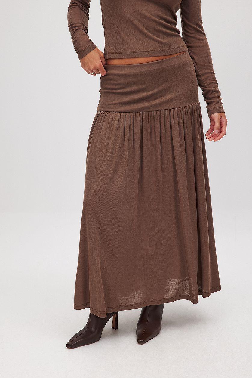Dropped Waist Maxi Skirt Product Image
