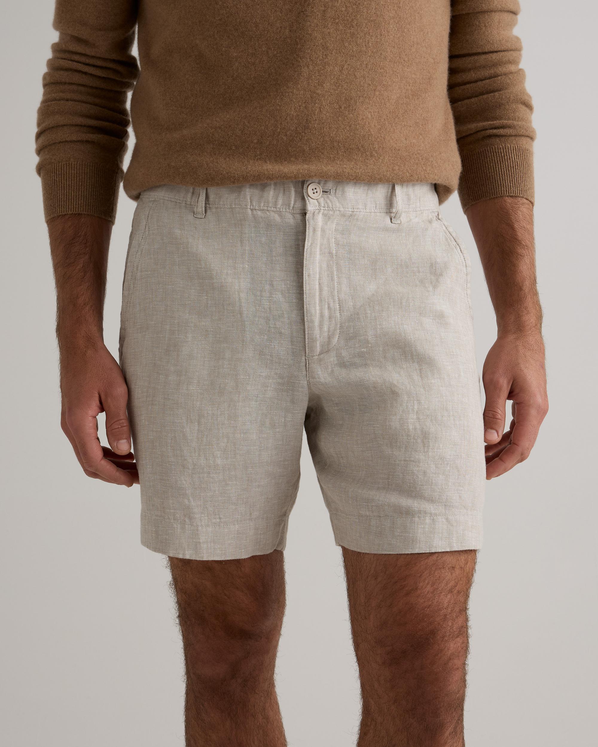 Quince | Men's 100% European Linen 7" Trouser Shorts Product Image