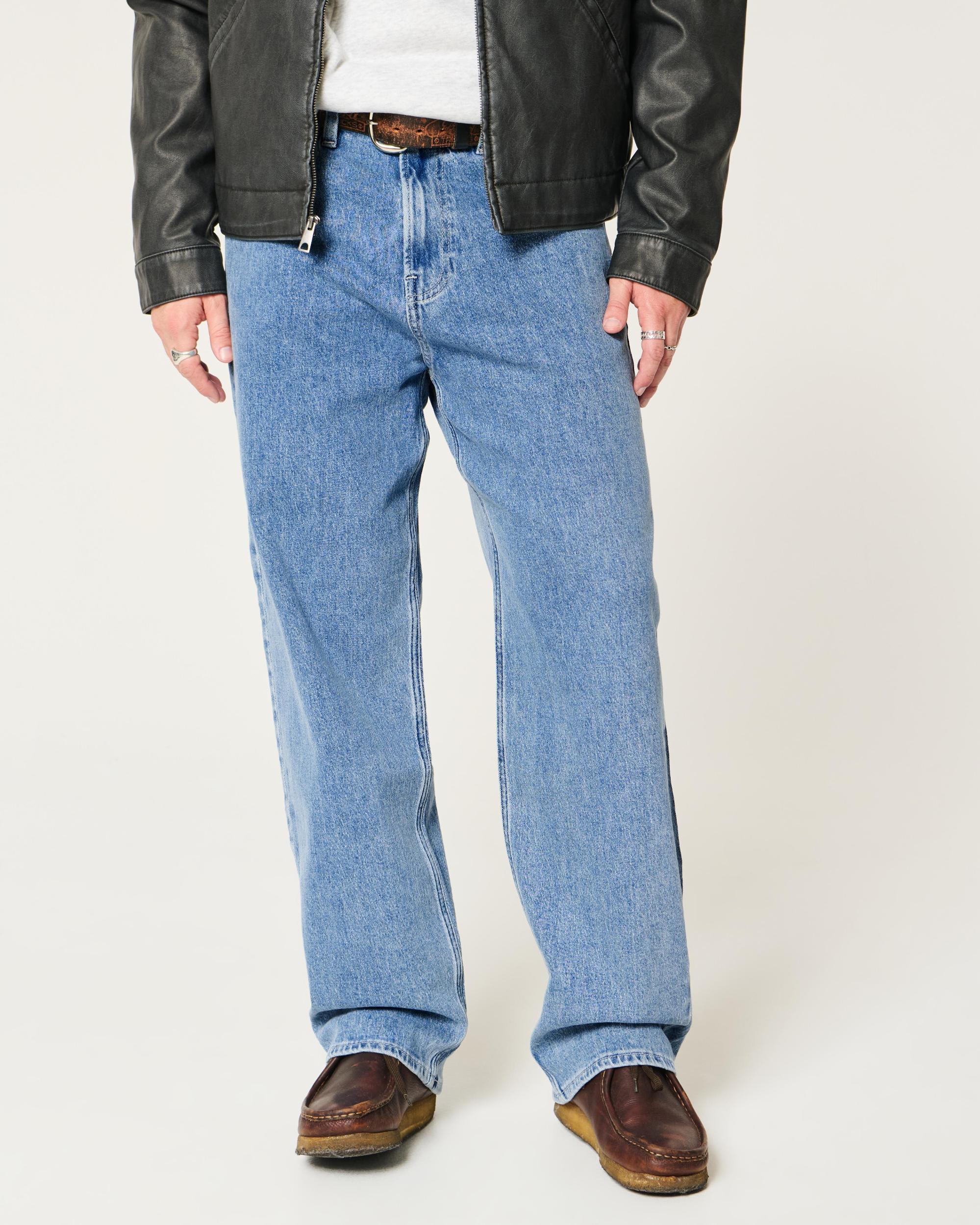 Light Wash Baggy Jeans Product Image