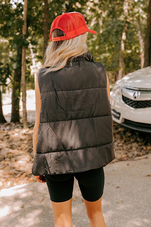 Creekside Cabin Puffer Vest in Black Product Image