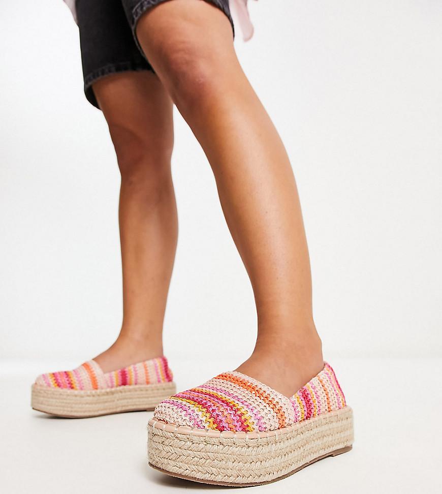 ASOS DESIGN Journal flatform espadrilles Product Image