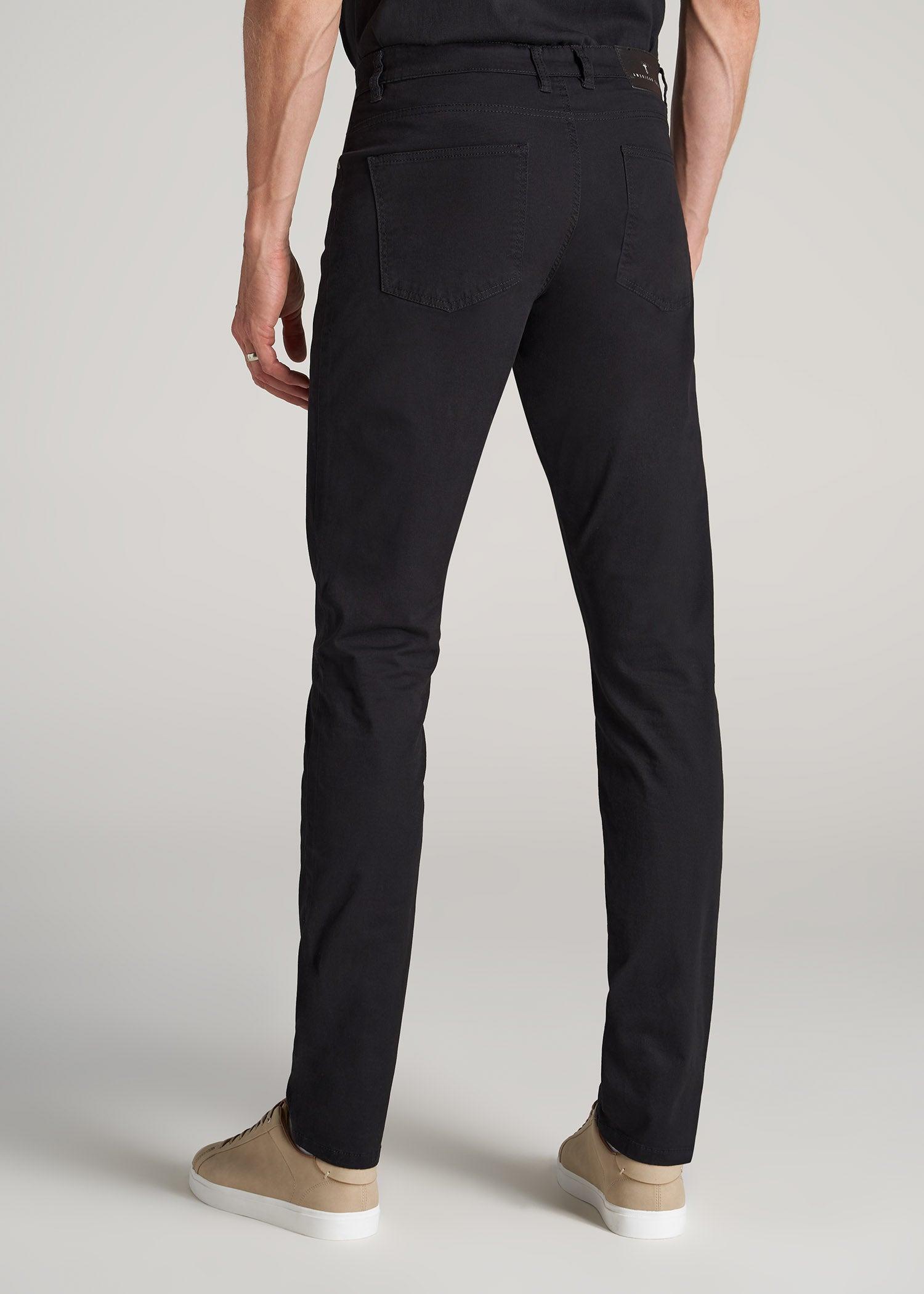 Carman TAPERED Fit Five Pocket Pants for Tall Men in Camo Green Product Image