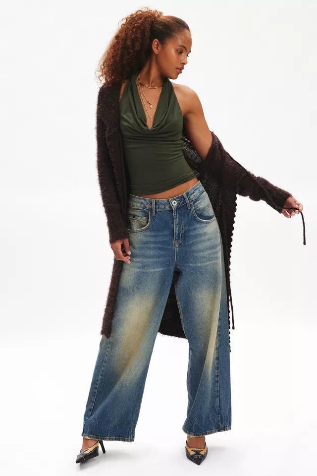 Silence + Noise Coyote Cowl Neck Halter Top Womens at Urban Outfitters Product Image