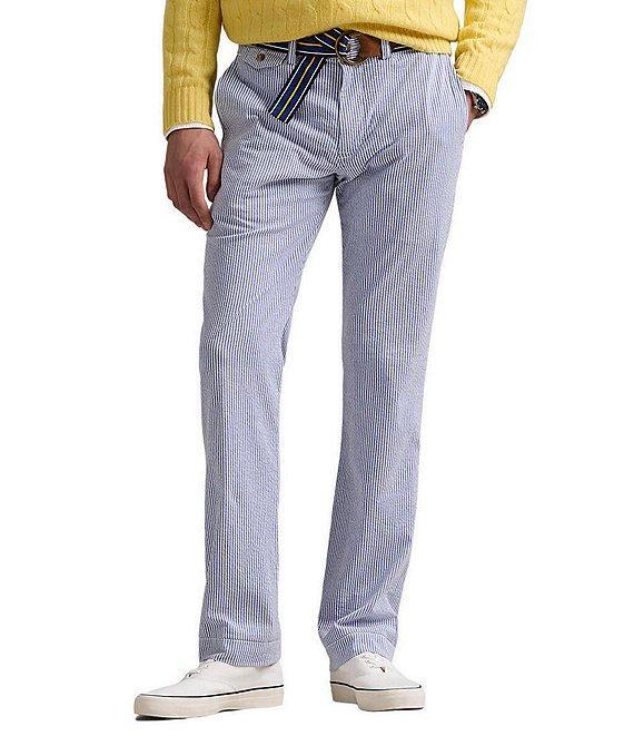 Polo Ralph Lauren Stretch Straight Fit Seersucker Pants Product Image