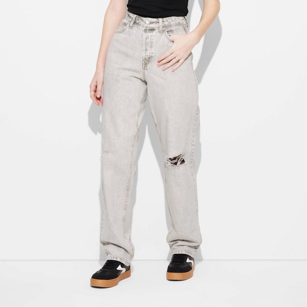 Women's High-Rise Curvy Straight Jeans - Wild Fable™ Product Image