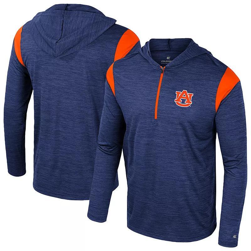 Men's Colosseum Navy Auburn Tigers Dozer Half-Zip Windshirt, Size: Medium, Blue Product Image