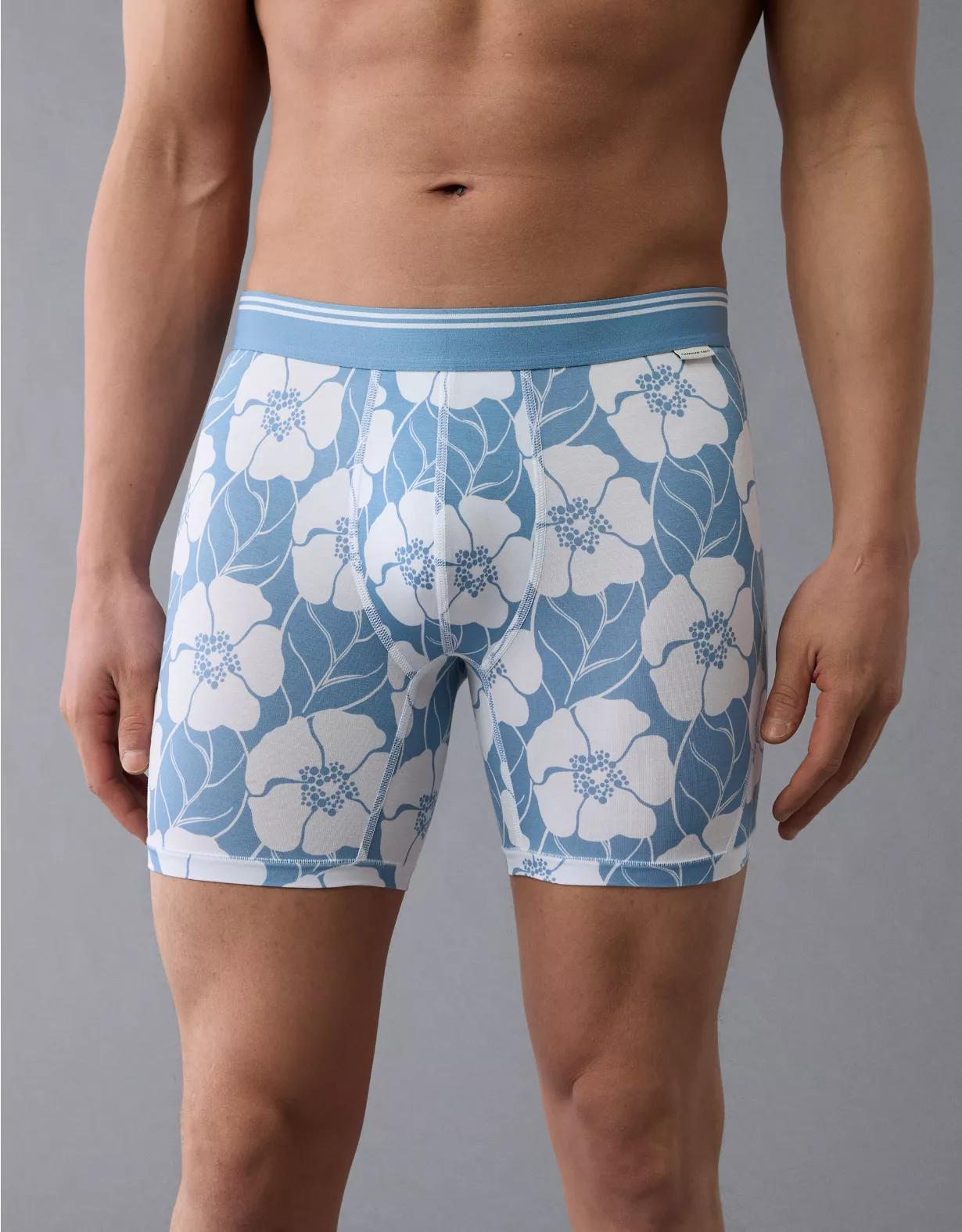 AEO Men's Floral 6" Ultra Soft Boxer Brief Product Image