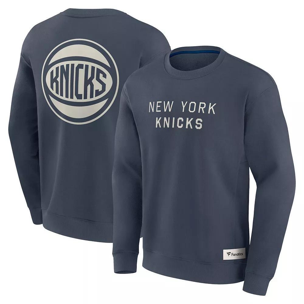 Men's Fanatics Blue New York Knicks Elements Future Ground Lettering Pullover Sweatshirt, Size: 4XL Product Image