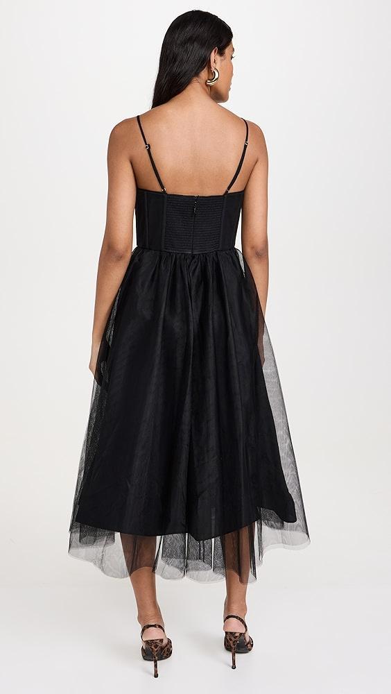 Zimmermann Tulle Corset Midi Dress | Shopbop Product Image